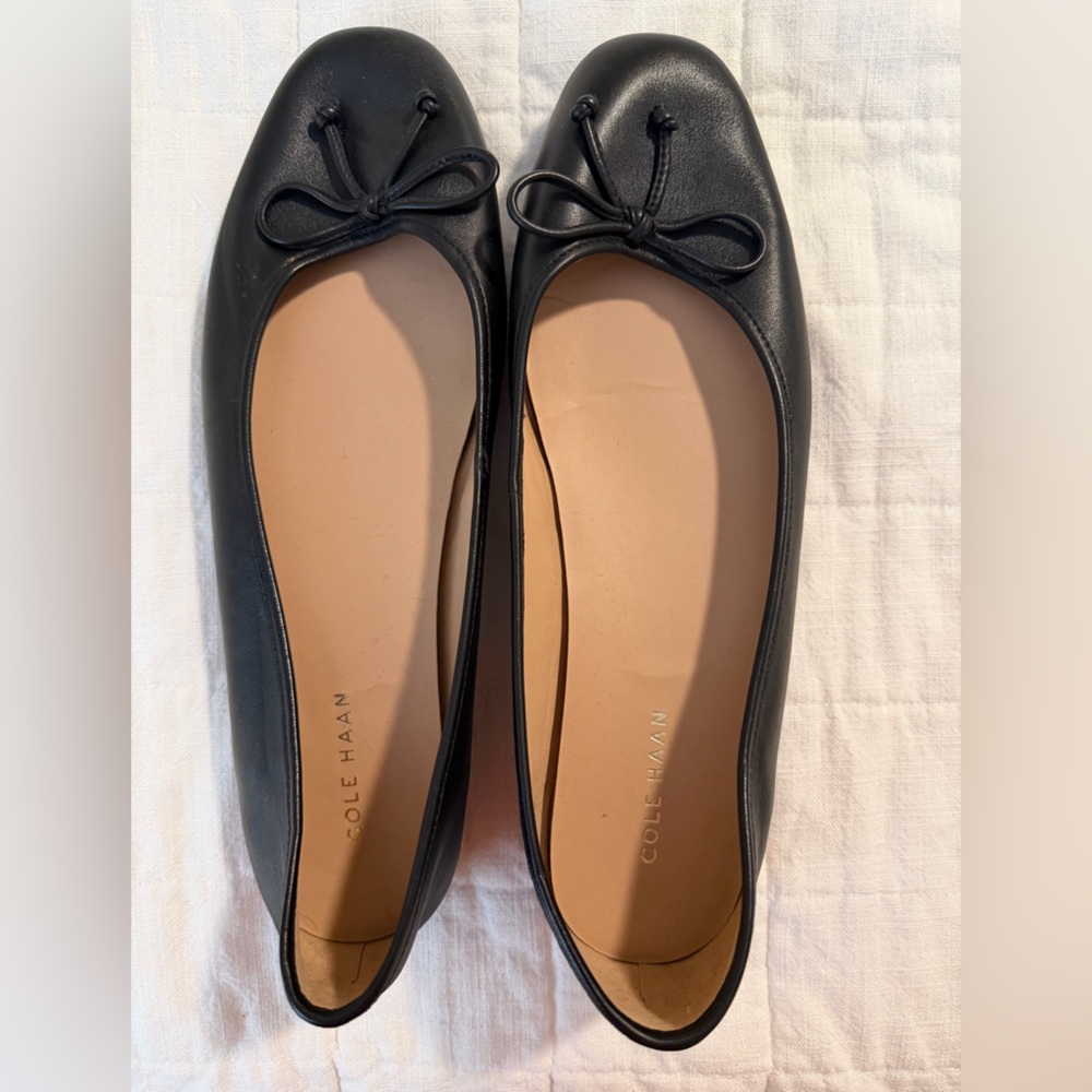 Cole Haan Women's Black Leather Flats